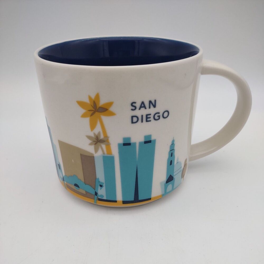 Starbucks San Diego You Are Here Series Collection 14oz Coffee Tea Mug Cup